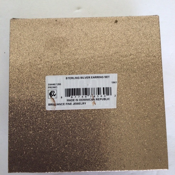 BRILLIANCE STERLING SILVER INFINITY AND HOOP EARRINGS NWT - Picture 10 of 10